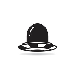 ufo icon on white background