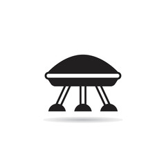 ufo icon on white background