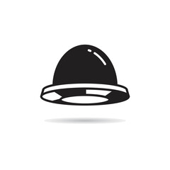 ufo icon on white background