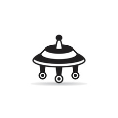 ufo icon on white background