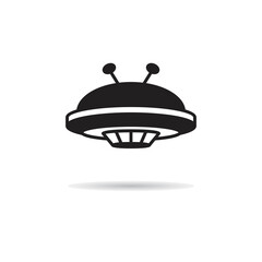 ufo icon on white background