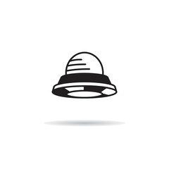 ufo icon on white background