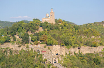 Fototapeta na wymiar View of Tsarevets in Veliko Tarnovo, Bulgaria