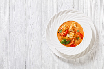Fish Stew cooked with coconut milk and veggies