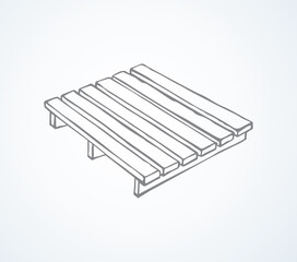 Pallet. Vector drawing