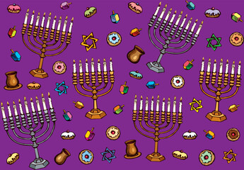 Donut. Vector drawing