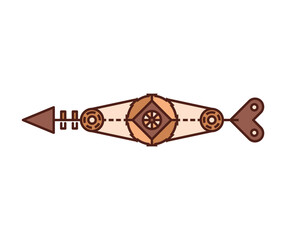 arrow weapon on white background vector illustration