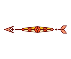 arrow decoration vector illustration