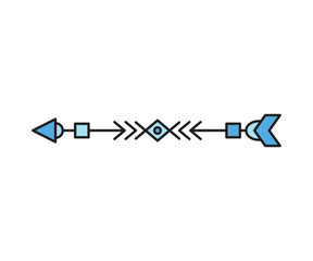 arrows decoration set vector illustration