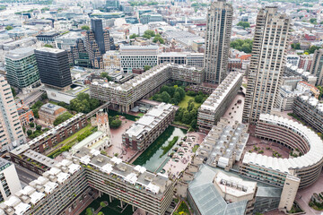 Fototapeta na wymiar Barbican Estate brutalist architecture in London