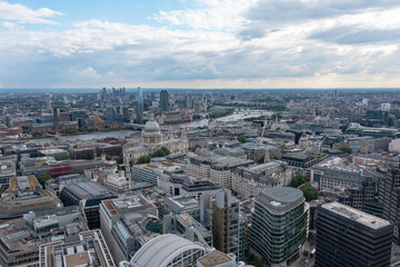 City of London view of skyscrapers