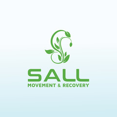 Movement and Recovery is an emerging gym health and fitness letter S vector logo