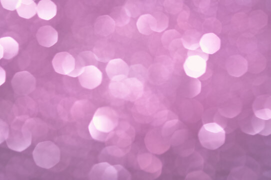 Pink violet abstract background with round bokeh circles . High quality photo