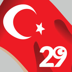 Ekim Cumhuriyet Bayrami banner