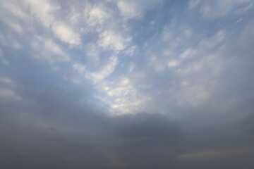 Background with a clear, calm sky