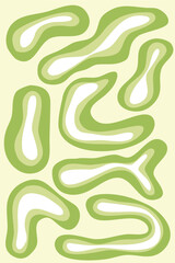 Abstract Retro Geometric seamless pattern with geometry form . Vector illustration