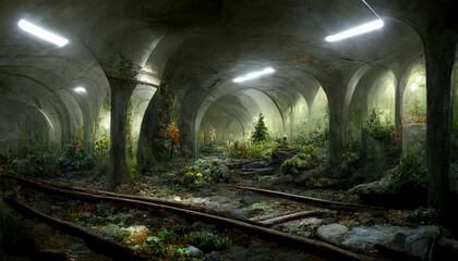 Fototapeta premium tunnel in the tunnel