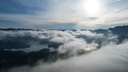 The Mountains and Fjords of Milford Sound and Doubtful Sound, New Zealand. Bengoh Valley, Sarawak.