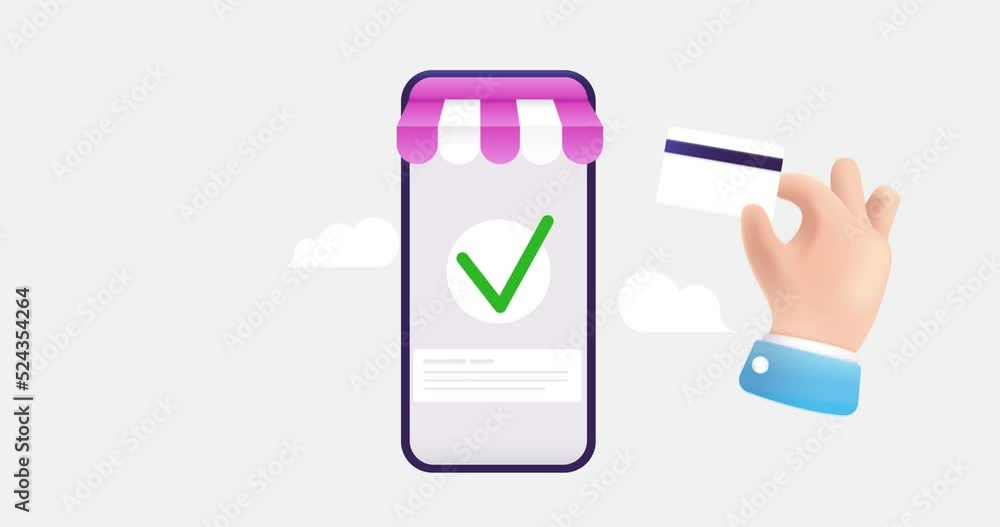 Aufkleber paying with credit card online in webshop - hand shopping using internet on smartphone. e-commerce c