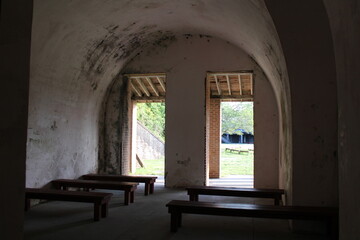 Fototapeta na wymiar Fort Pickens Fort In Pensacola Florida. 