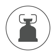 Camping cooker gas stove icon | Circle version icon |