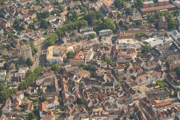 Lahr in Germany seen from a small plane