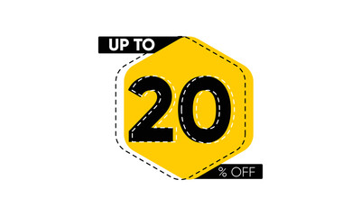 20 percent discount vector illustration, 20 percent off sale vector, 20 percent off abstract