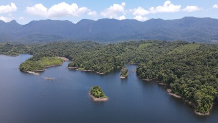 Fototapeta premium The Mountains and Fjords of Milford Sound and Doubtful Sound, New Zealand. Bengoh Valley, Sarawak.