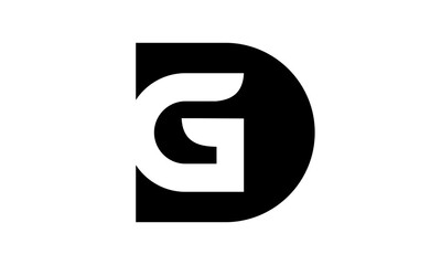 Obraz premium DG letter icon logo