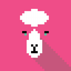 Obraz premium Simple pixel animal series, the sheep