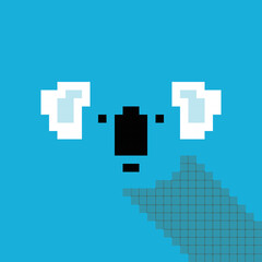 Simple pixel animal series, the Koala