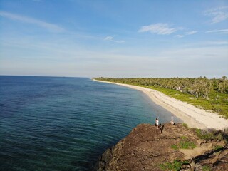 Beautiful aerial shot of beaches in Philippines