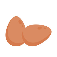 Eggs icon. Flat design illustration.