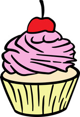 Cupcake cartoons design