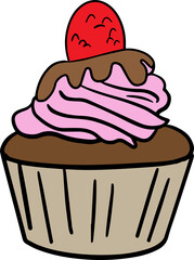 Cupcake cartoons design