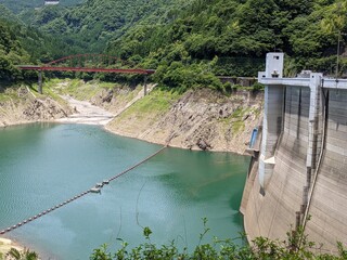 Shimouke Dam in Oita Prefecture, Japan