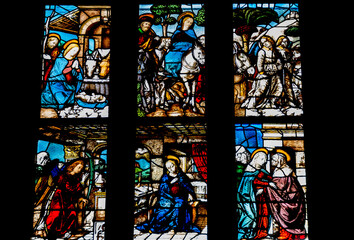 stained glass window in church
