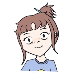 estudiante cansada feliz