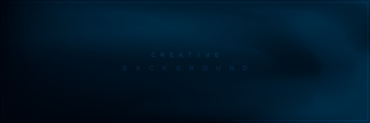Minimal abstract dark blue gradient banner background design