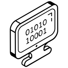 An icon of coding line design download 