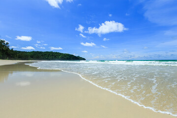 Borneo beach landscape at Kudat Sabah, Malaysia.
