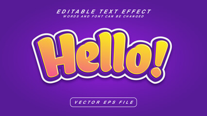 Hello Text Effect