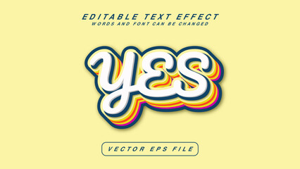 Yes Text Effect