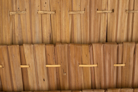 thatched roof background texture.