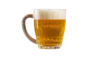 a glass of beer isolated