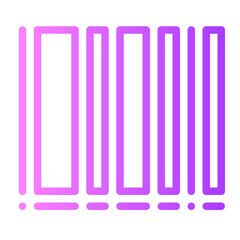 barcode gradient icon