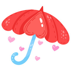 Look at this eye catchy flat sticker of love rain 