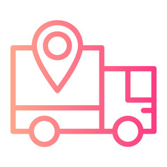 truck gradient icon