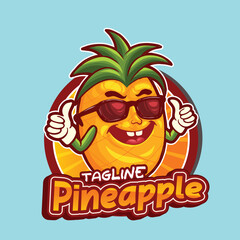 pineapple fresh water mascot character