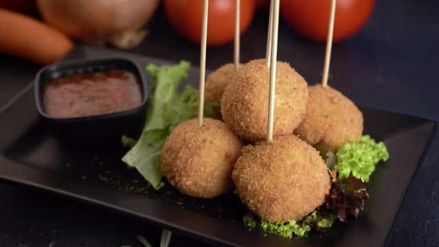 Deep fried fishball